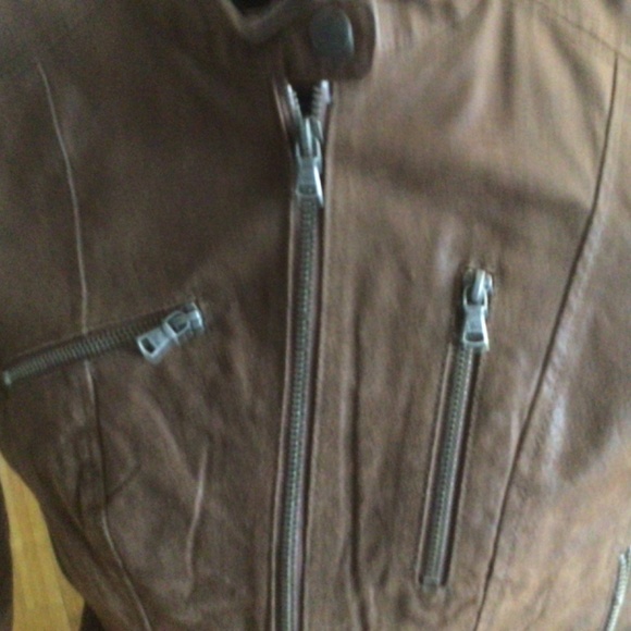 Levi’s suede moto jacket brown size small - Picture 2 of 5